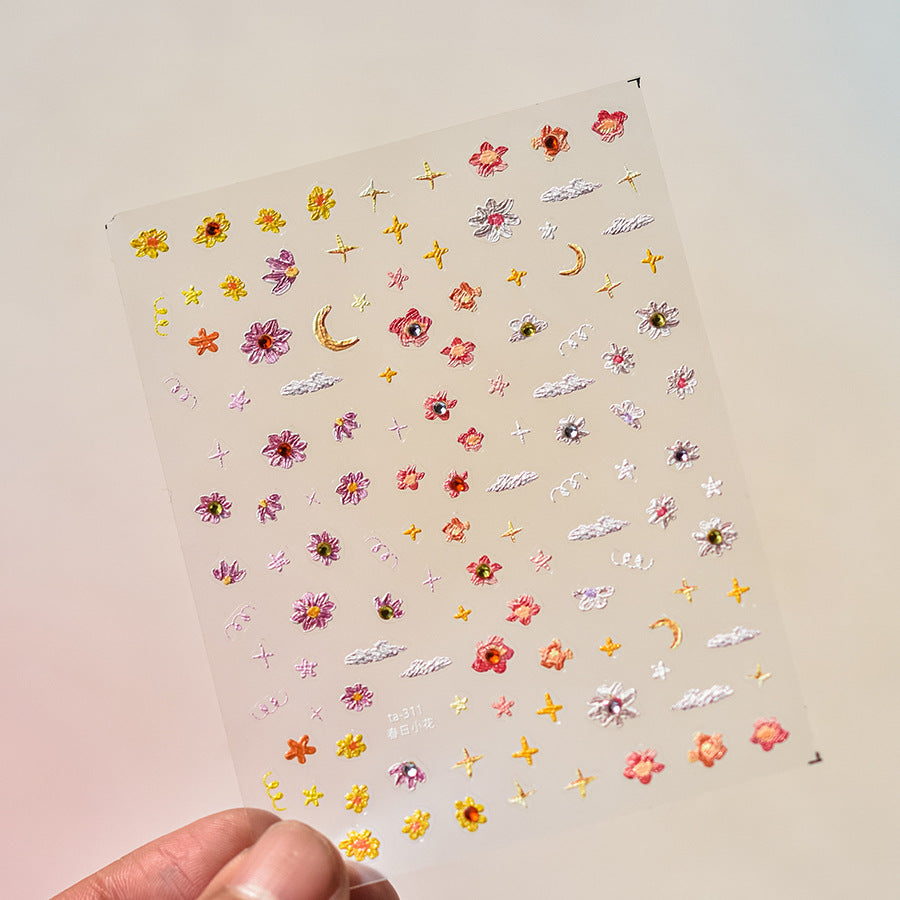 TA 311 - Self-Adhesive Flower Nail Stickers