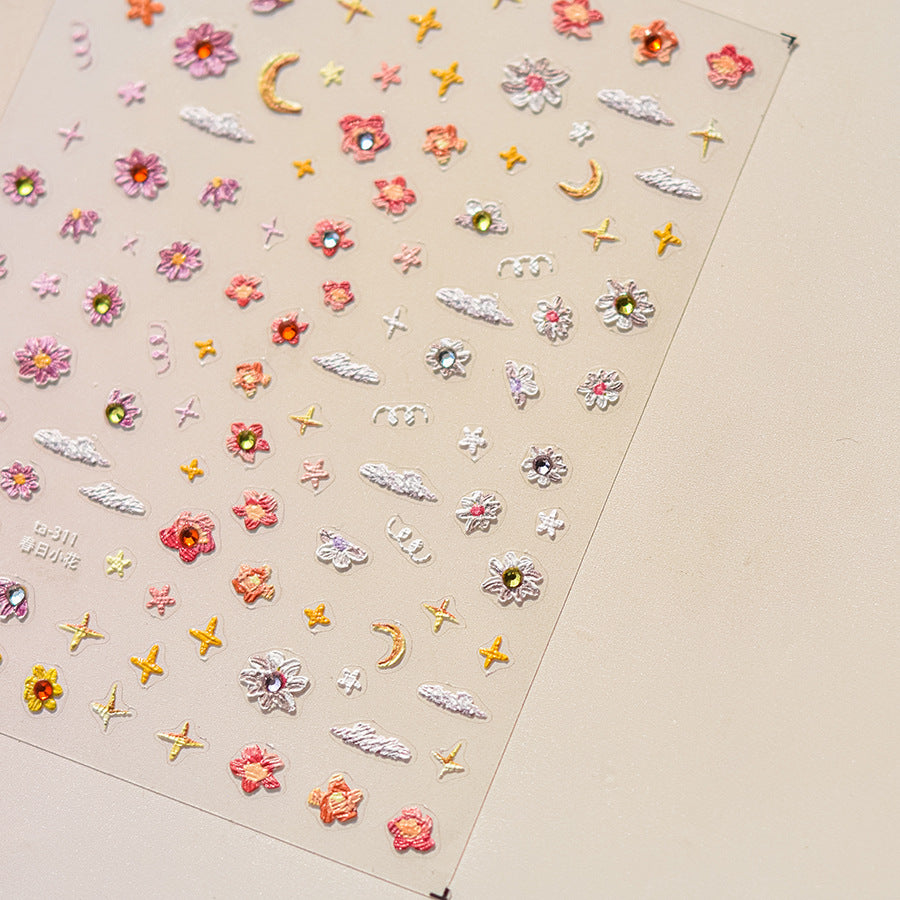 TA 311 - Self-Adhesive Flower Nail Stickers