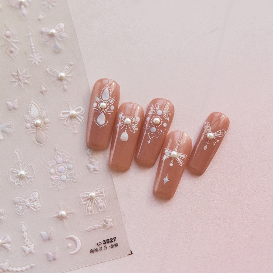 3527 - Self-Adhesive Light Nail Stickers