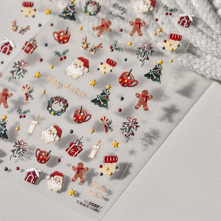 3557 - Self-Adhesive Christmas Nail Stickers