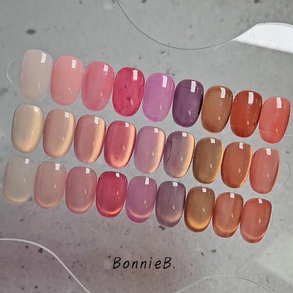 Bonniebee Clear Glossy Gold Magnet Powder