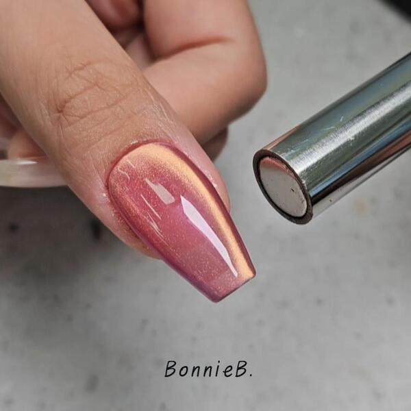 Bonniebee Clear Glossy Gold Magnet Powder