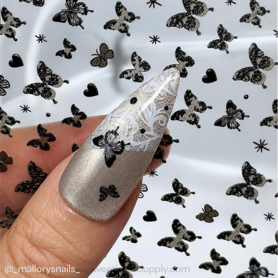Blanc Blanc - London Lady Butterfly Sticker [S339, S340]