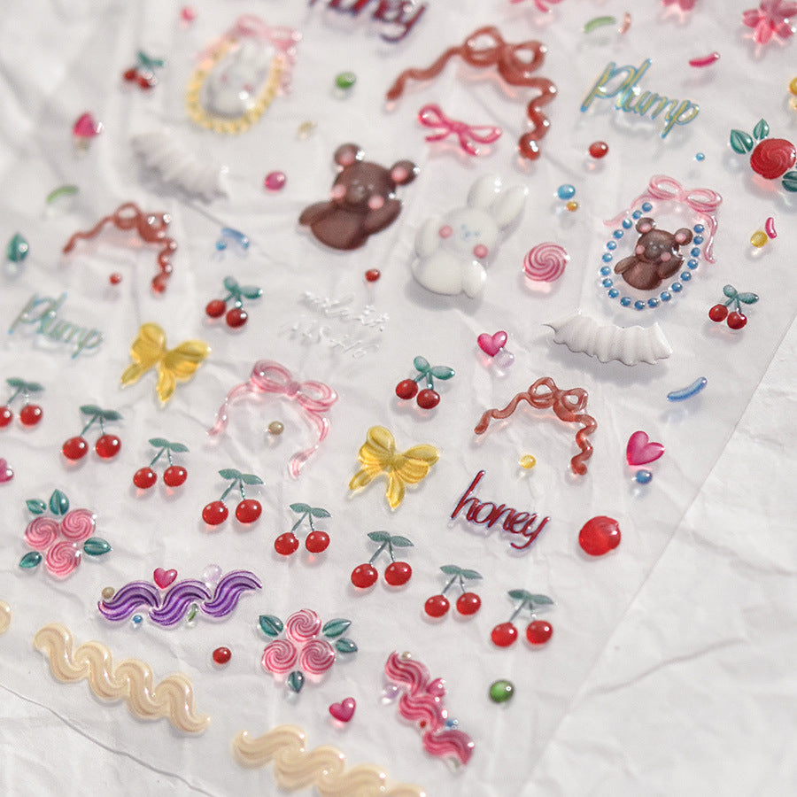 MS 416 - Self-Adhesive Jelly Nail Stickers