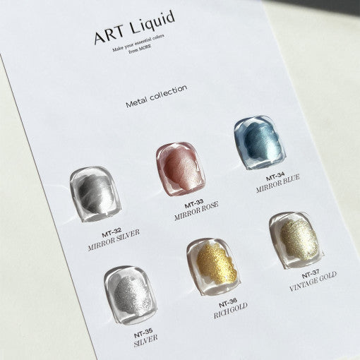 MORE Art Liquid Metal Collection MT-32 - Mirror Silver