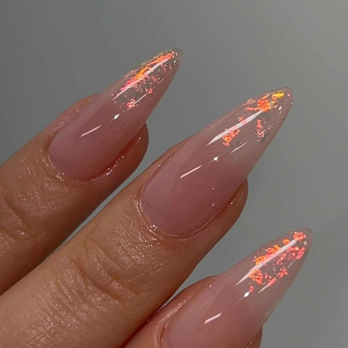 Nailbayo - Peach Sunset Glitter