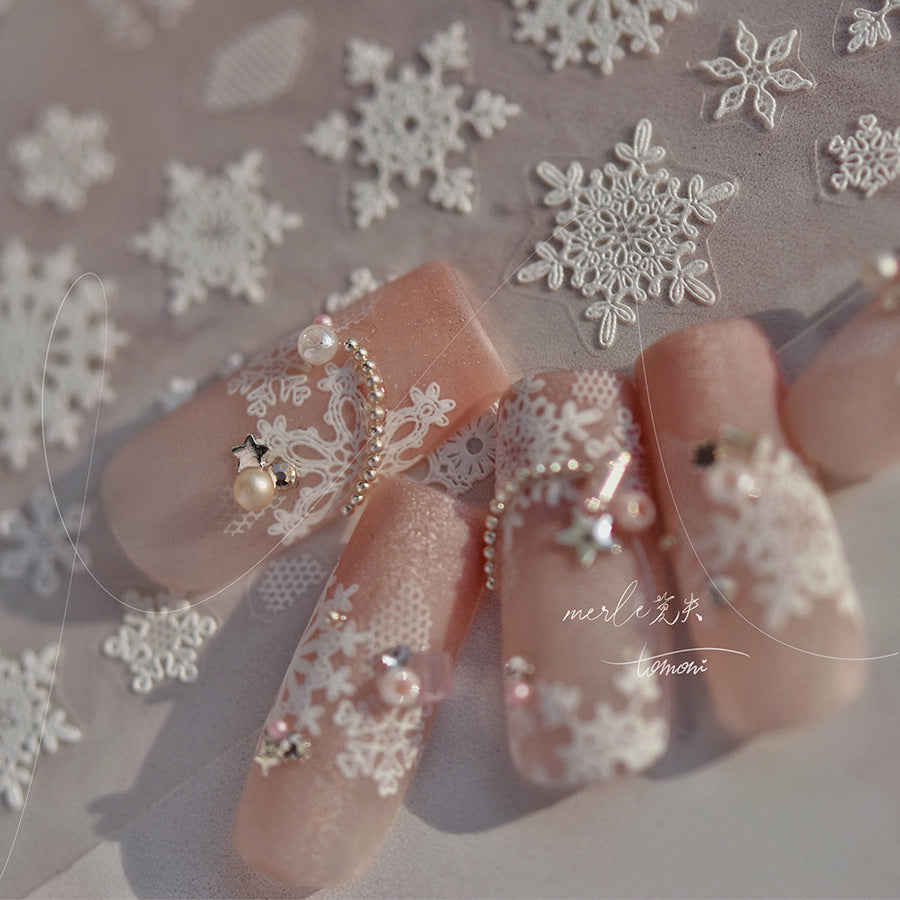 MS 490 - Self-Adhesive Snowflake Nail Stickers