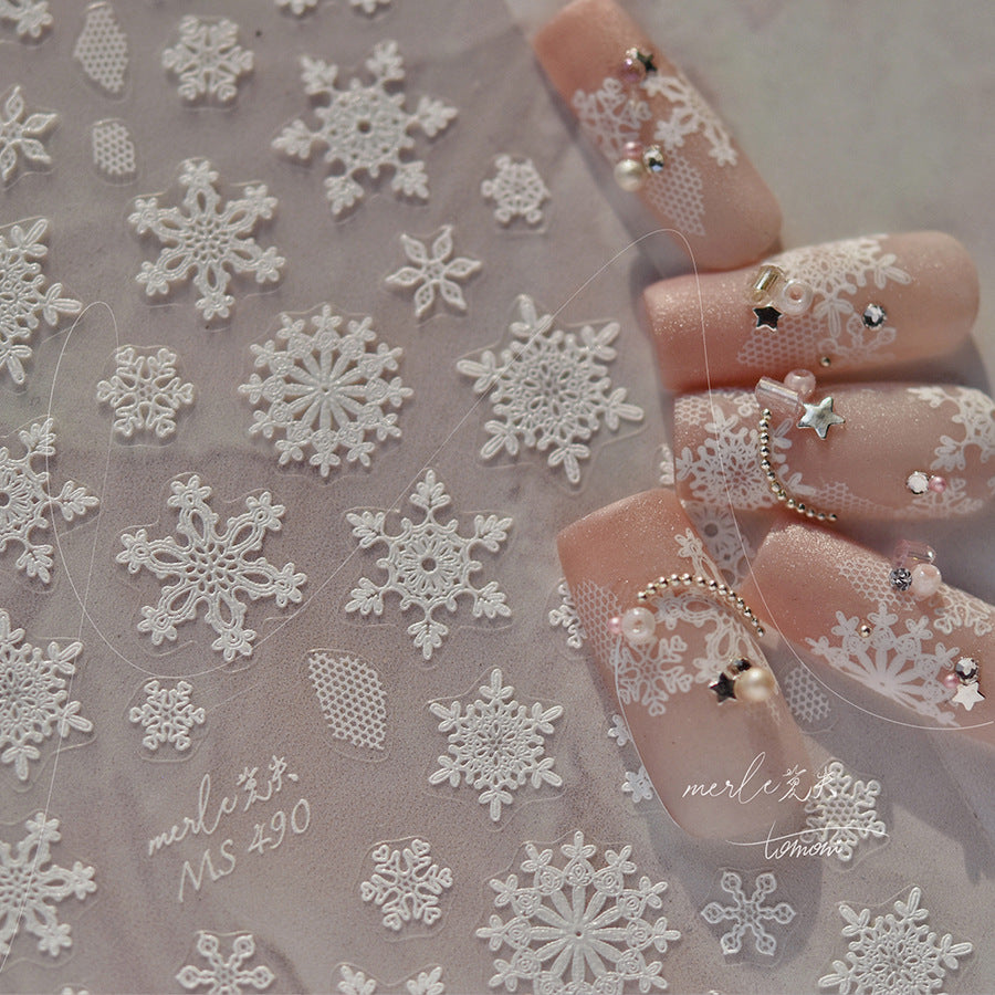 MS 490 - Self-Adhesive Snowflake Nail Stickers