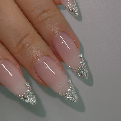 Nailbayo Sculpture Silver Flakes Glitter