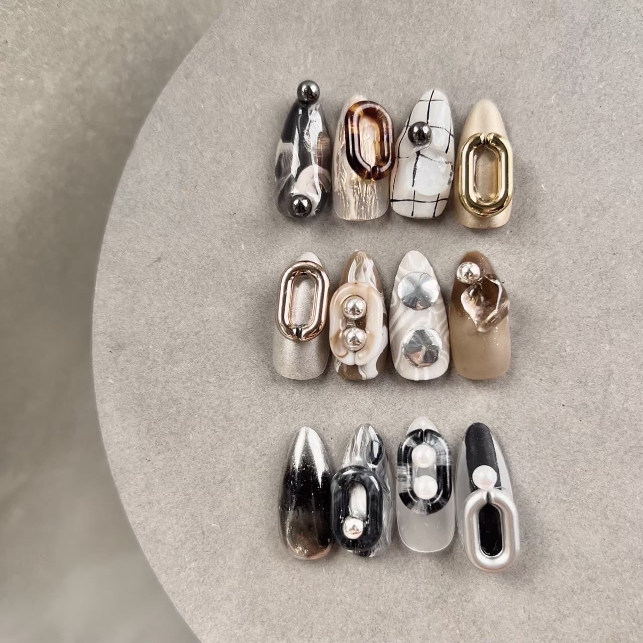 Atelier Novel - Bright Silver Studs Selection (3 types)