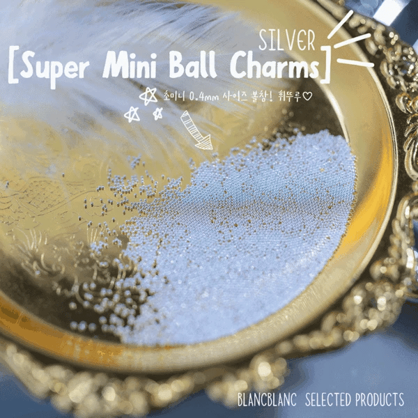 Blanc Blanc - 0.4mm Super Mini Ball Charms (2 types)