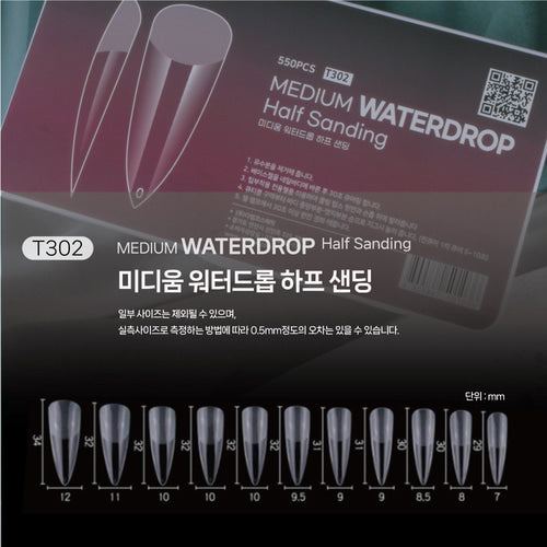Viewgel - Cling Tip Waterdrop Nail Tip 550Tips (2 types)