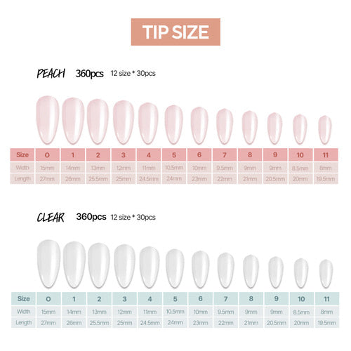 DIAMI Canoe Tips Refill (Clear ONLY)