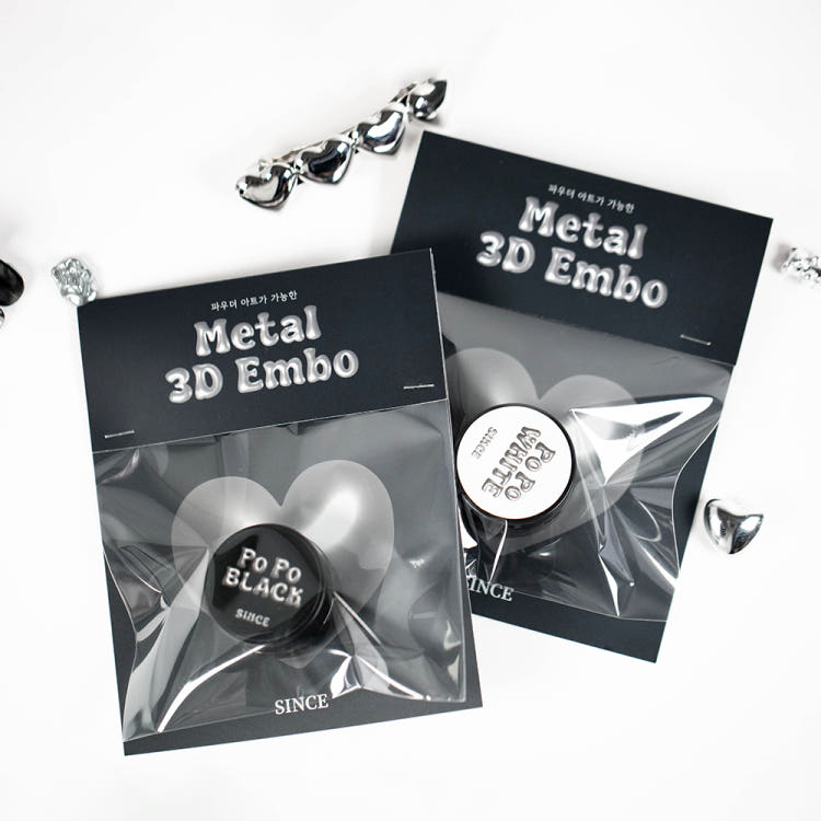 Since - Metal 3D Embo Gel (white/black)