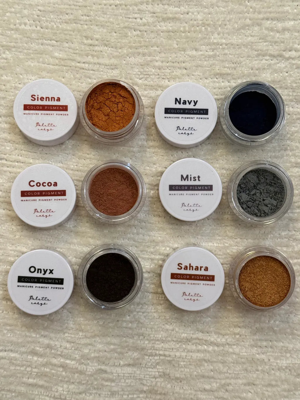 Palette Carys Mineral Pigment Powder II Set (6 Piece) + 2 Free Exclusive Tutorials