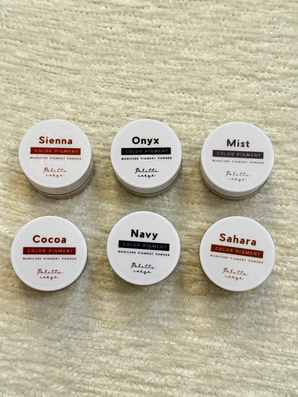 Palette Carys Mineral Pigment Powder II Set (6 Piece) + 2 Free Exclusive Tutorials
