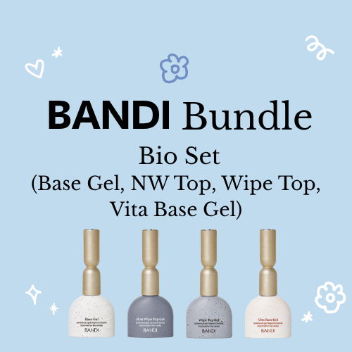 [Bundle] BANDI - Bio Set (Base Gel, NW Top, Wipe Top, Vita Base Gel)