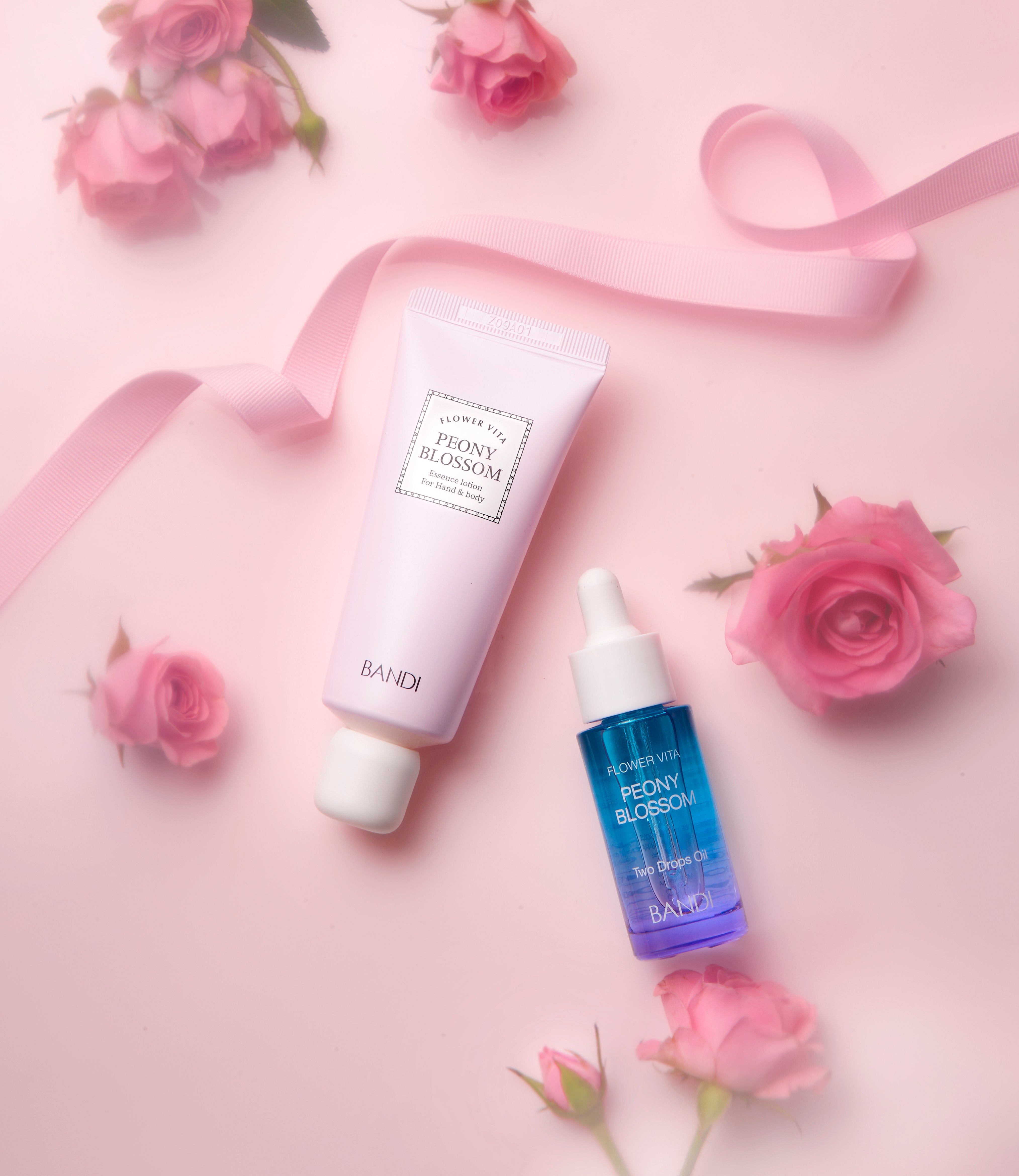 BANDI - Peony Blossom Duo Essence Lotion + Two Drops Oil