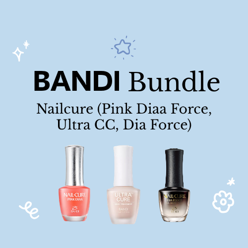[Bundle] BANDI - Nailcure (Pink Diaa Force, Ultra CC, Dia Force)