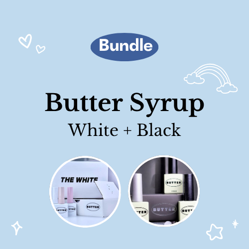[Bundle] Butter Syrup - White + Black Set