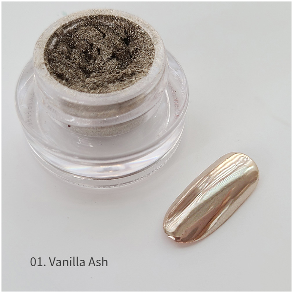 Bonniebee Gold Ash Pigment Nail Powder [1.Vanilla Ash]