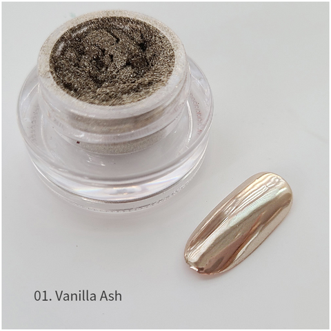 Bonniebee Gold Ash Pigment Nail Powder [Vanilla Ash]