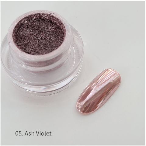 Bonniebee Ash Gold Pigment Nail Powder [Ash Violet]