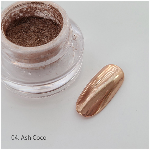 Bonniebee Ash Gold Pigment Nail Powder [Ash Coco]