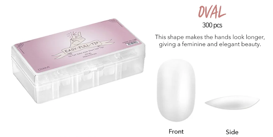 DIAMI Easy Full Tip Extensions (Oval and Round)