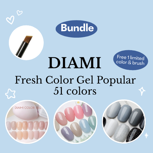 [Bundle] DIAMI Fresh Color Gel Popular 51 colors (Free 1 limited color)