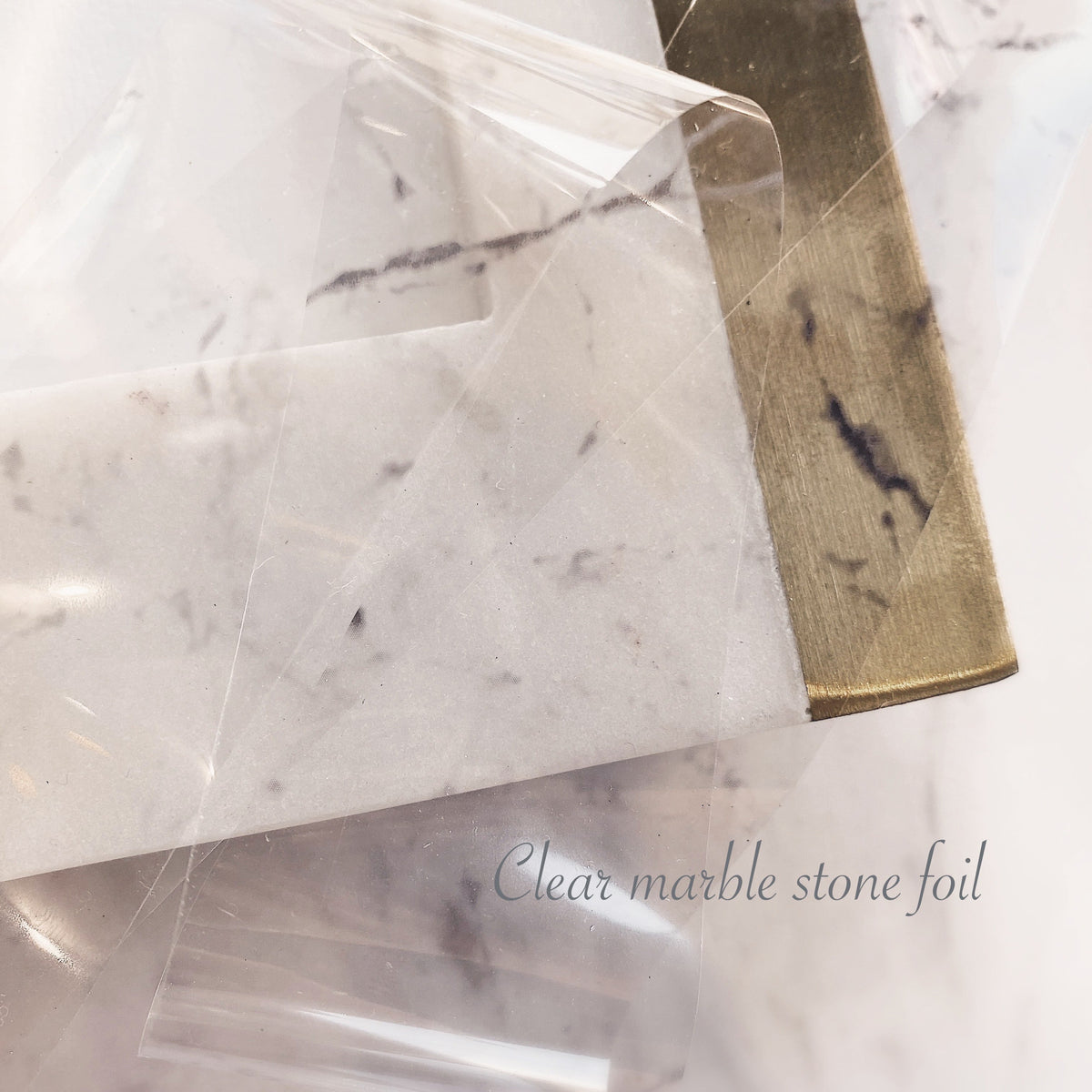 Atelier Novel - F629 Clear Marble Stone Foil