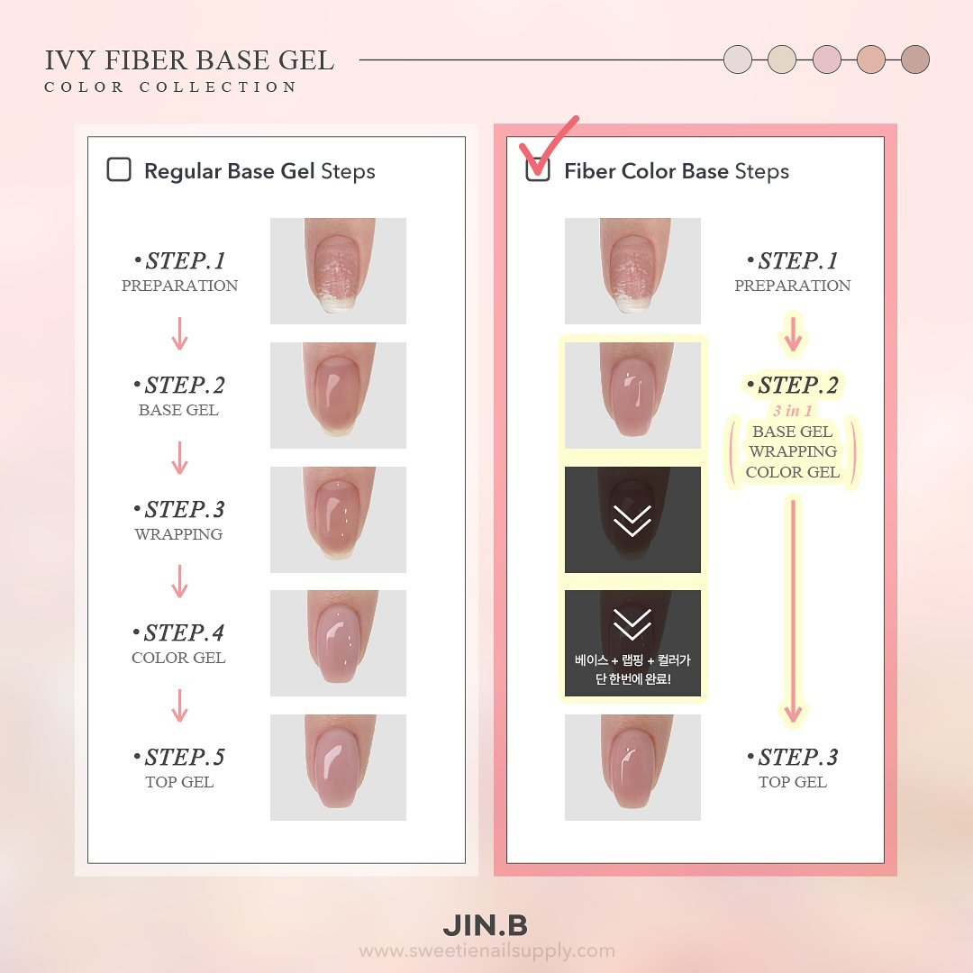 JIN.B - Ivy Fiber Base Gel (Colour Collection Series)