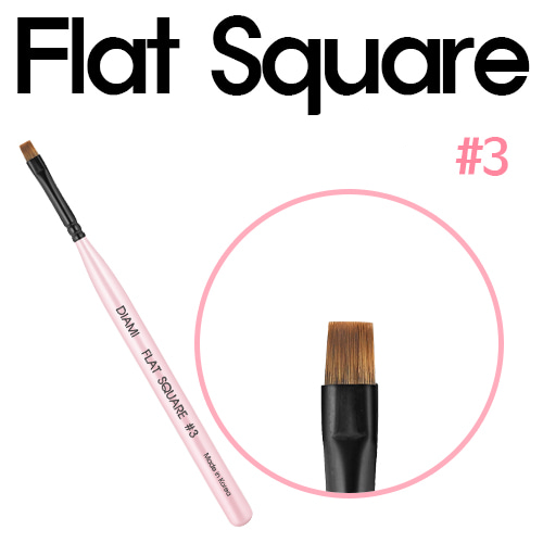 DIAMI no.3 Flat Square Brush