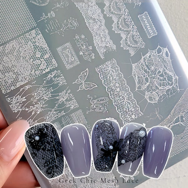 Bonniebee - Geek Chic Mesh Lace Stamping Plate