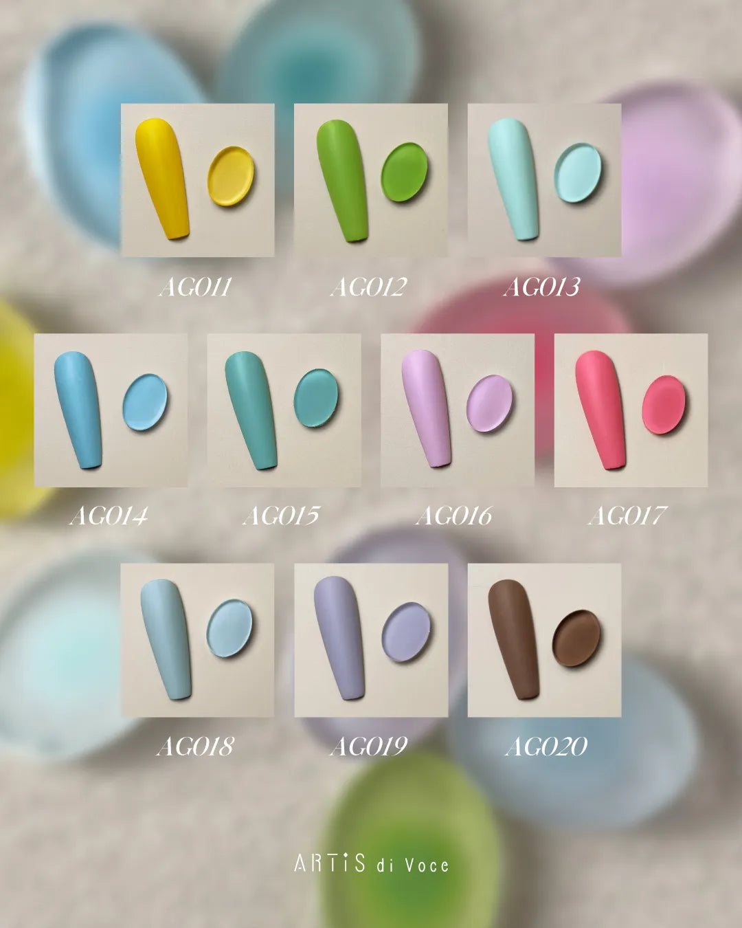 ARTiS di Voce - Gradient Art Gel (AG011 to AG020)