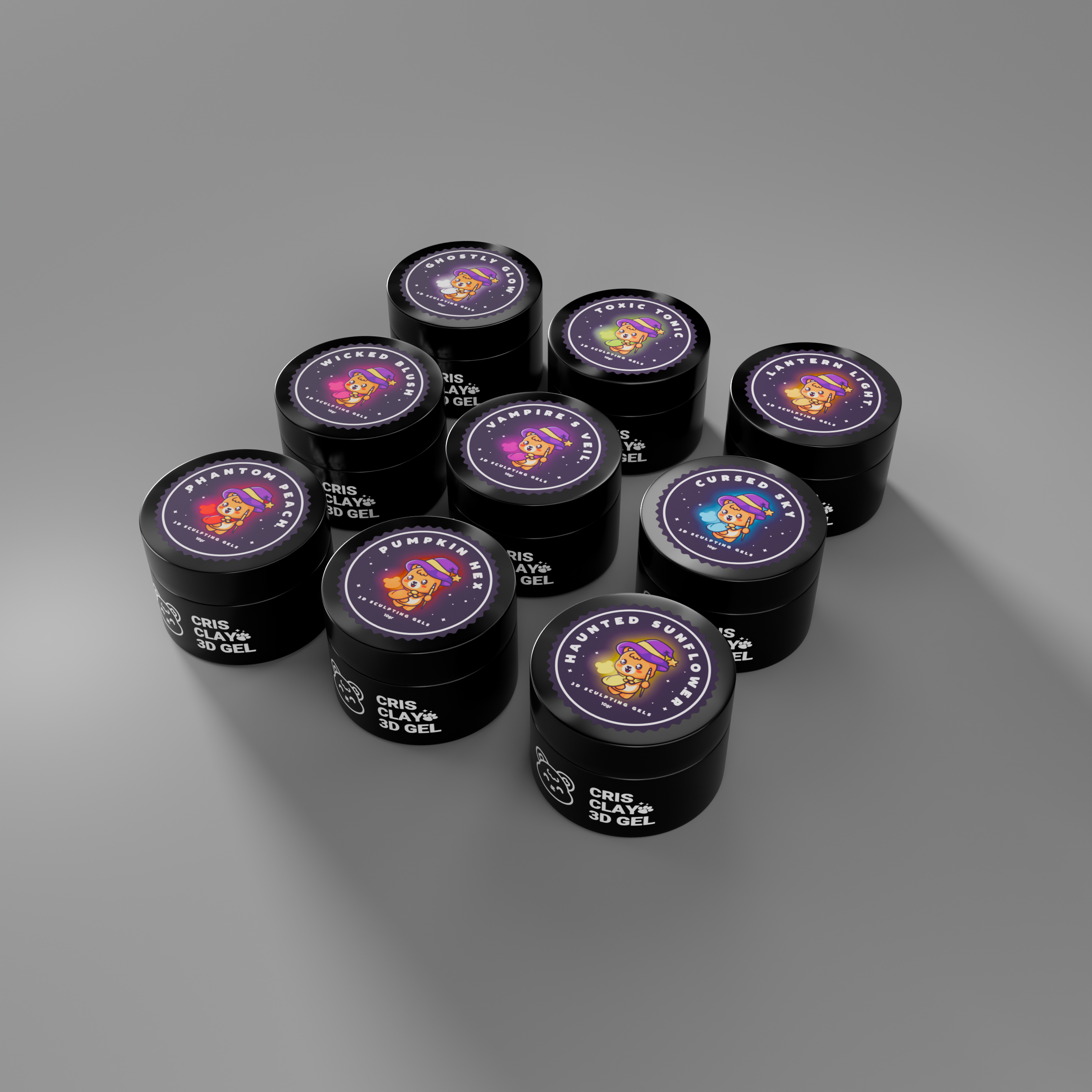 Cris Clay - Glow in the Dark 3D Gel Collection (10g)