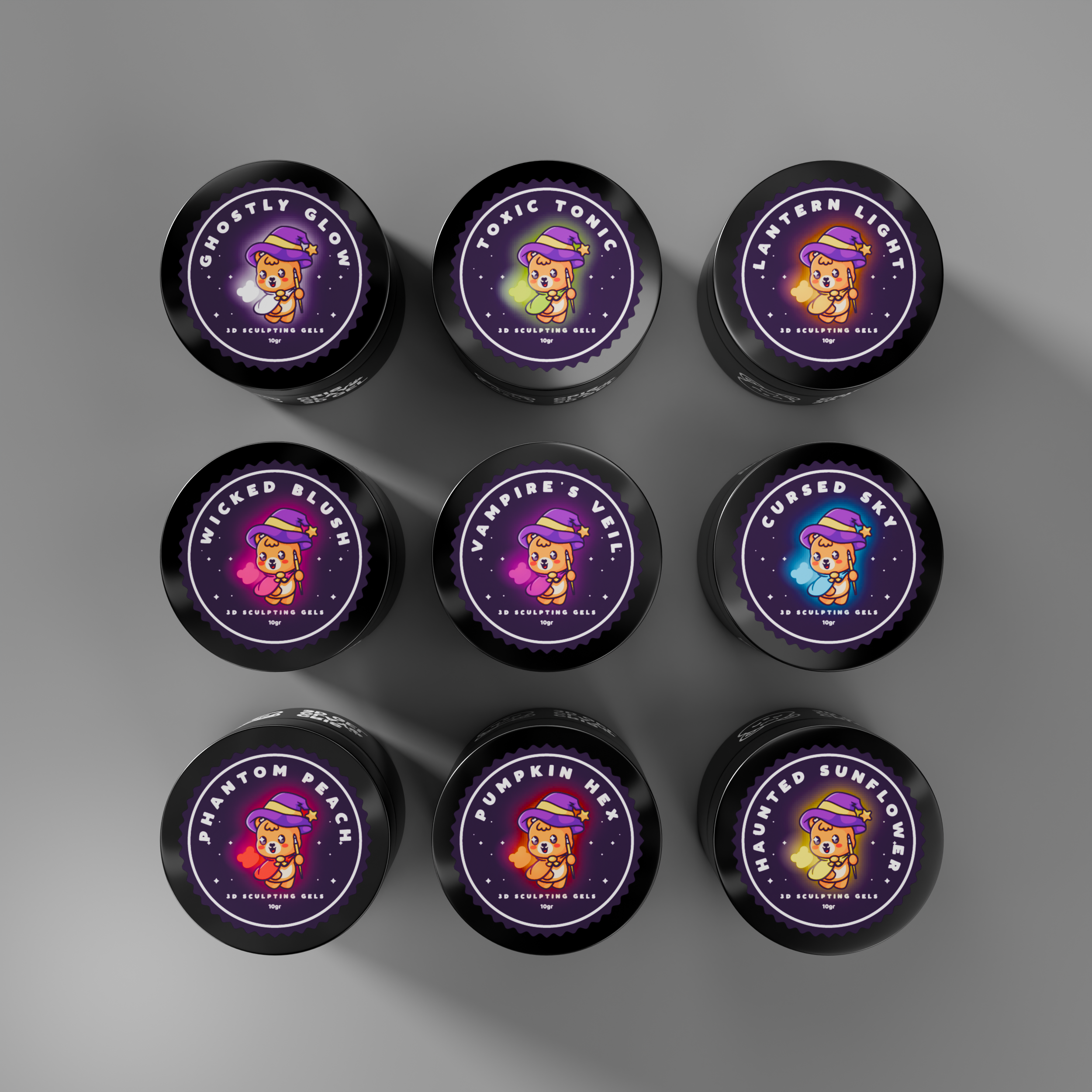 Cris Clay - Glow in the Dark 3D Gel Collection (10g)