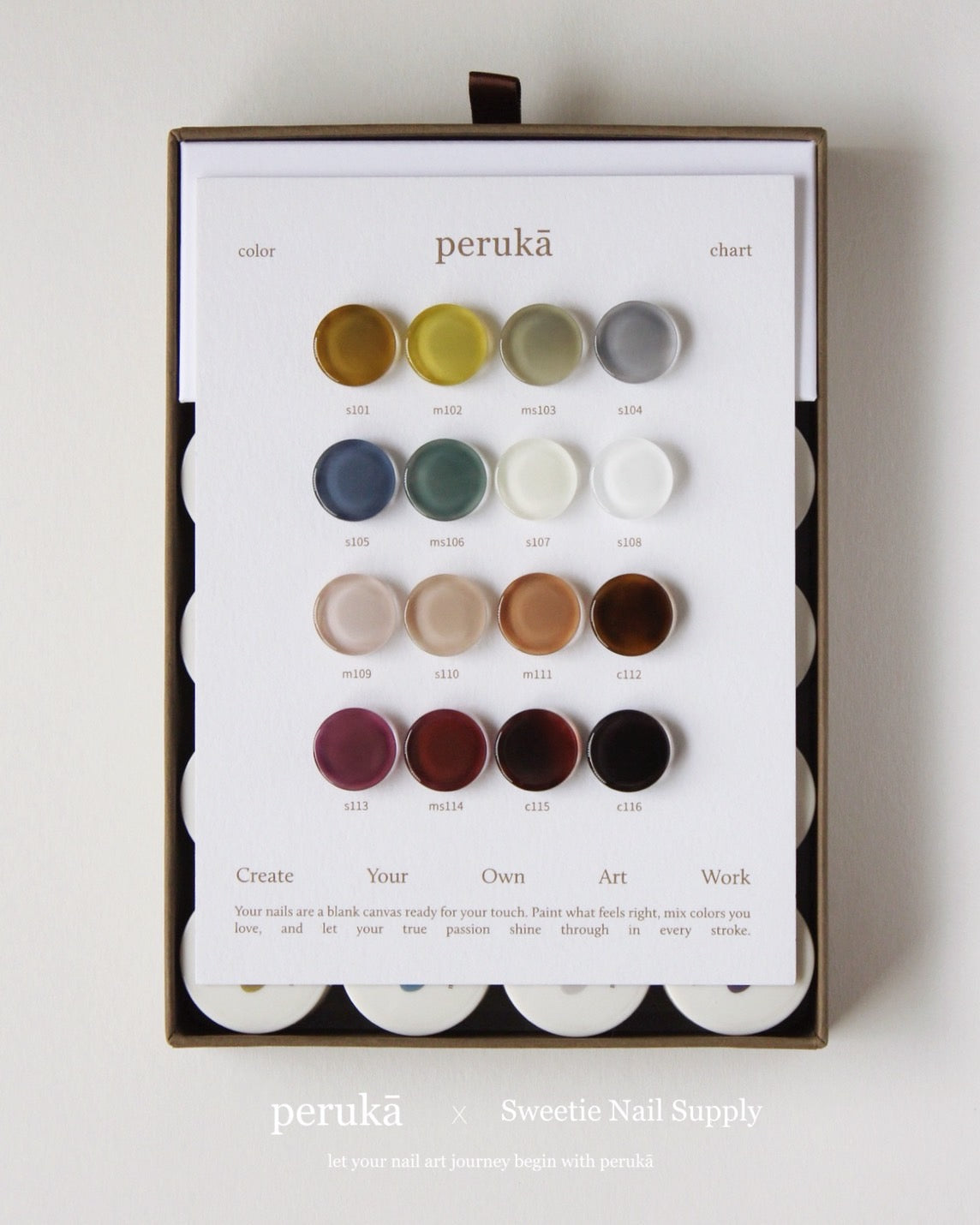 perukā - Color Gel Set (16 piece) + Free Tutorial With Purchase