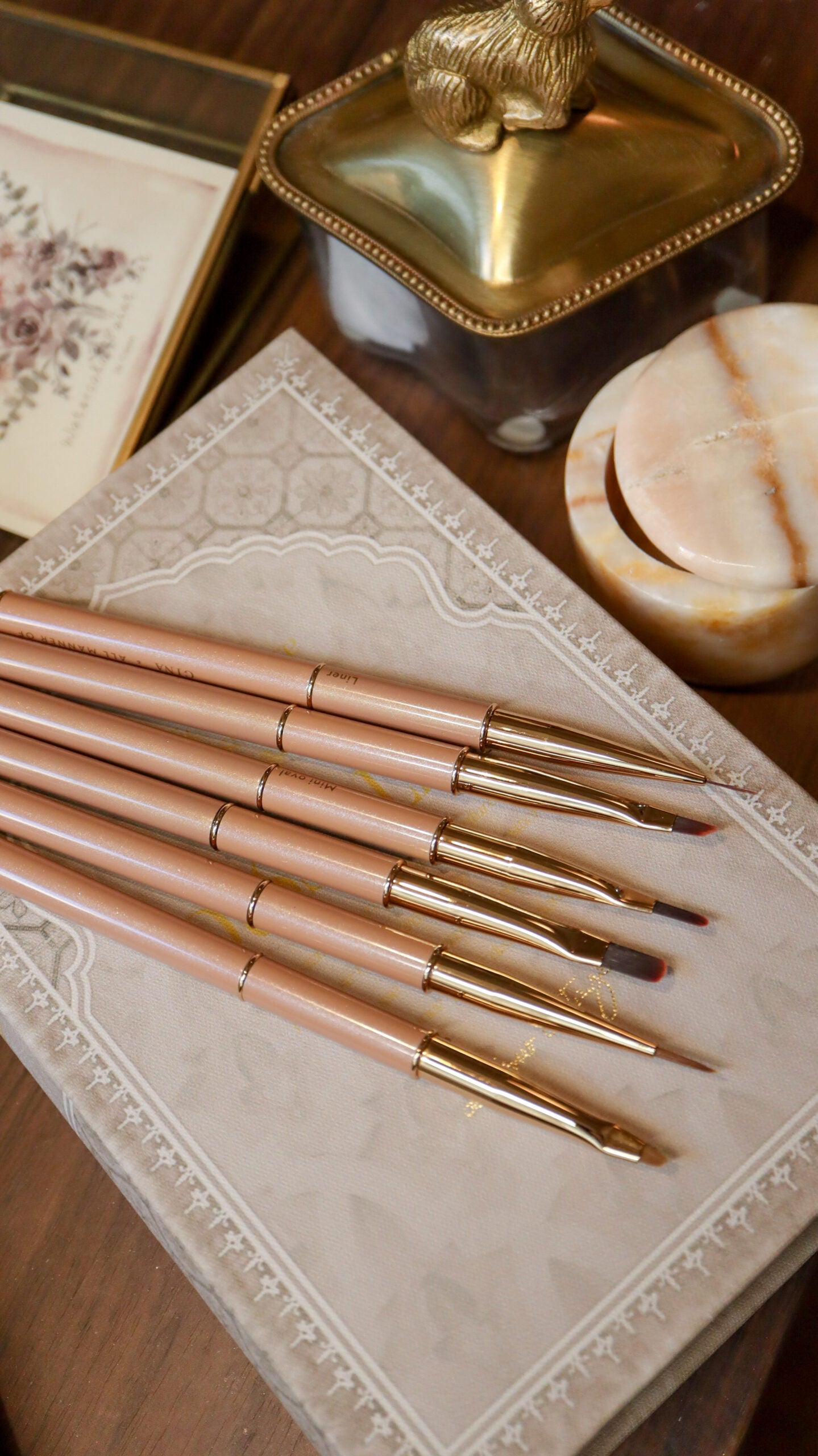 Ginanail - Milk Tea Color Nail Brush (6 types)