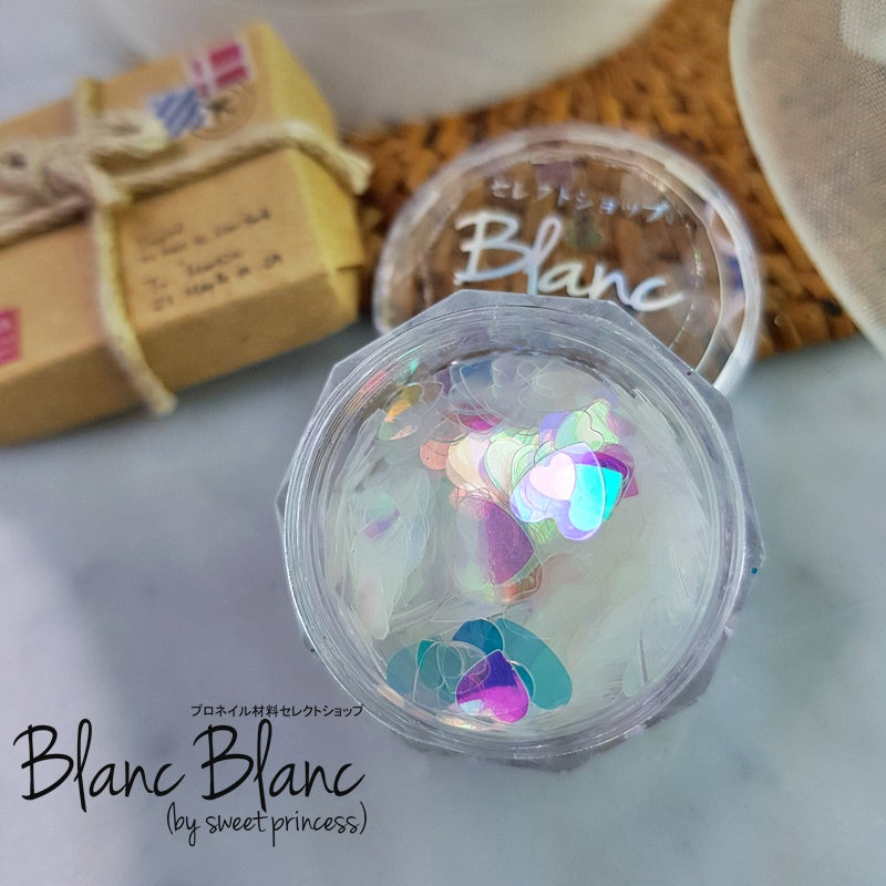 Blanc Blanc - (T34) Double Heart Glitter