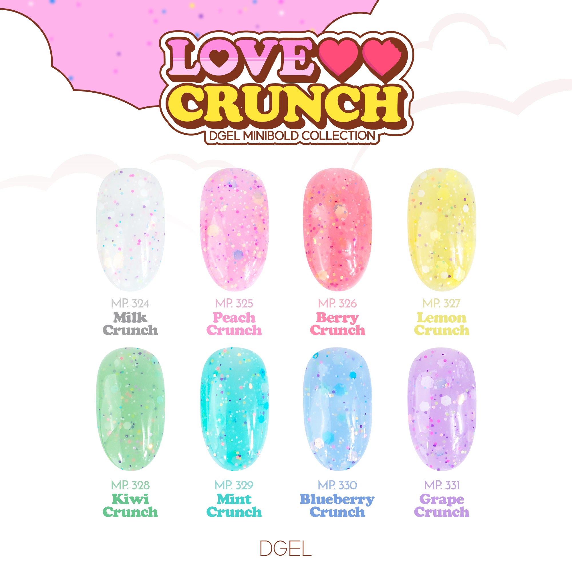 DGEL Mini Bold Love Crunch Collection