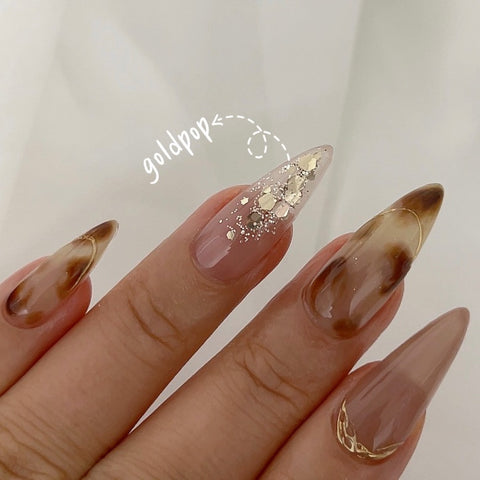 Nailbayo Gold Pop Glitter