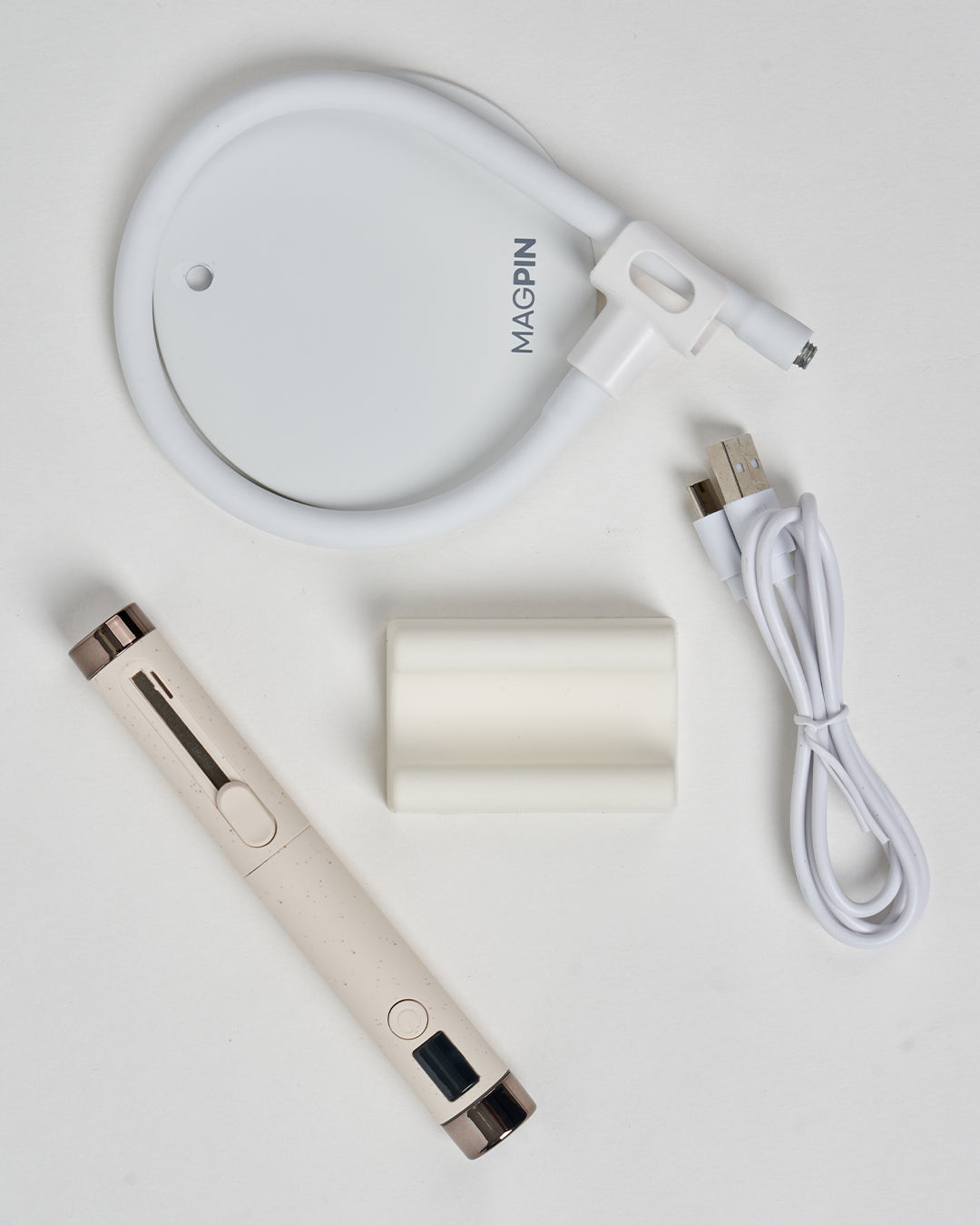 SHINY x Mayour - Magpin Lamp (Beige, Grey)