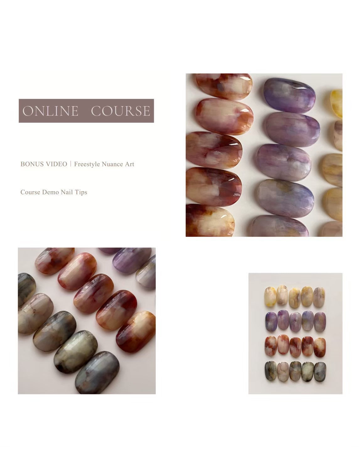 perukā - Nail Art Course A + B: Ink Art + Nuance Gel + BONUS VIDEO