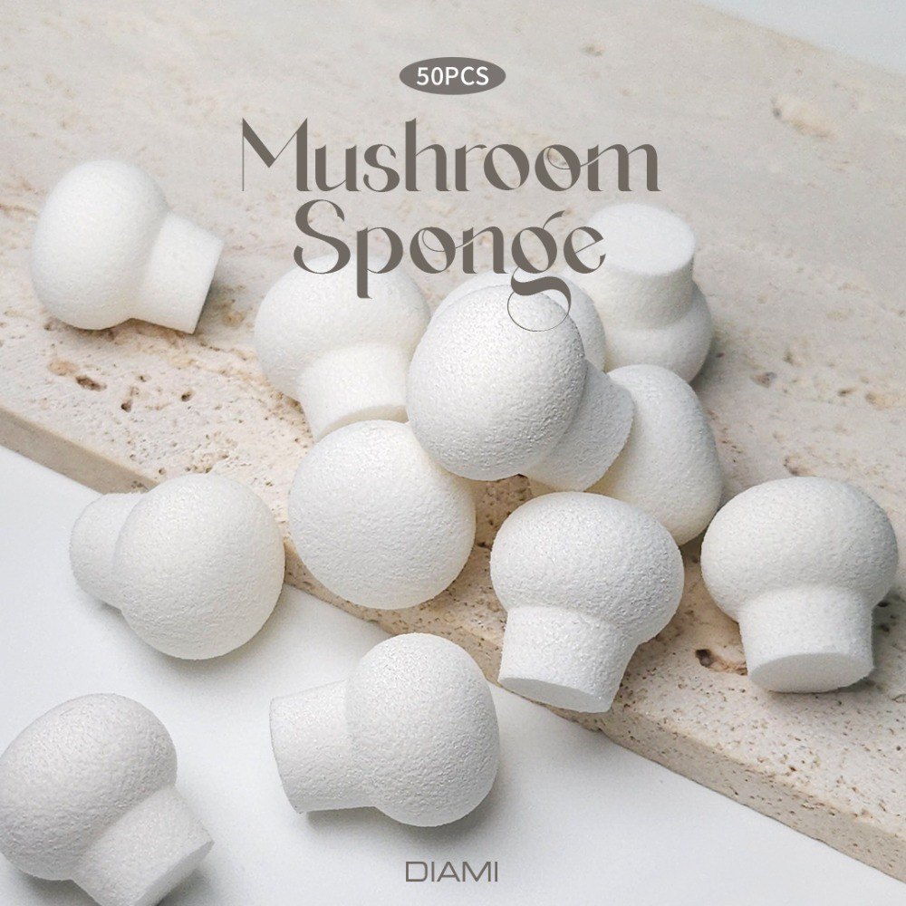 DIAMI Mushroom Sponge - 1 Box (50 Pieces)