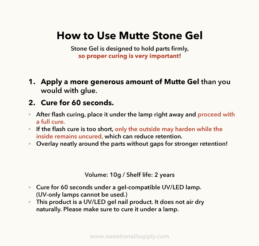 Murmure - Mutte Stone Gel