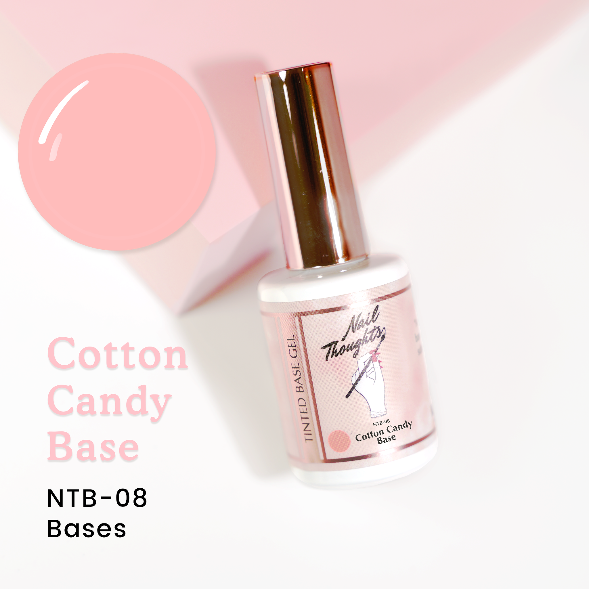 Nail Thoughts - NTB-08 Cotton Candy Base (Bottle/Pot)