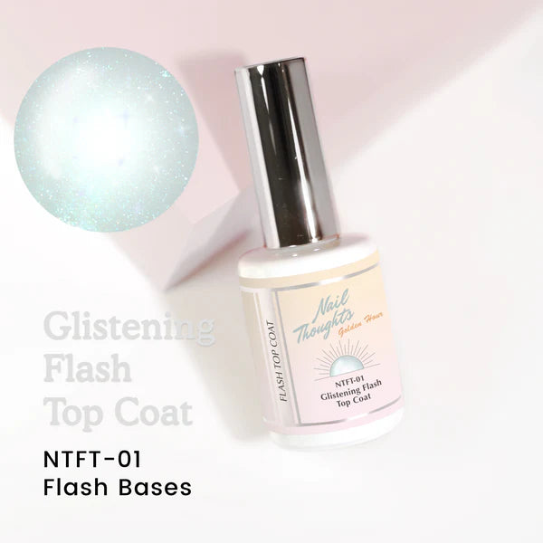 Nail Thoughts - Glistening Flash Top Coat Gel (NTFT-01)