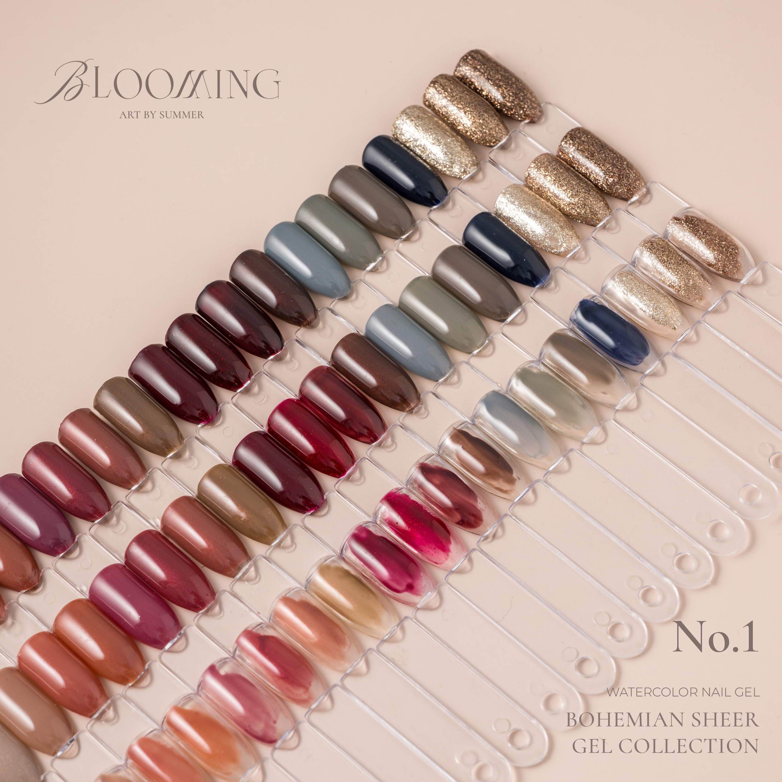 Blooming Nails - No.1 Watercolor Nail Gel Set