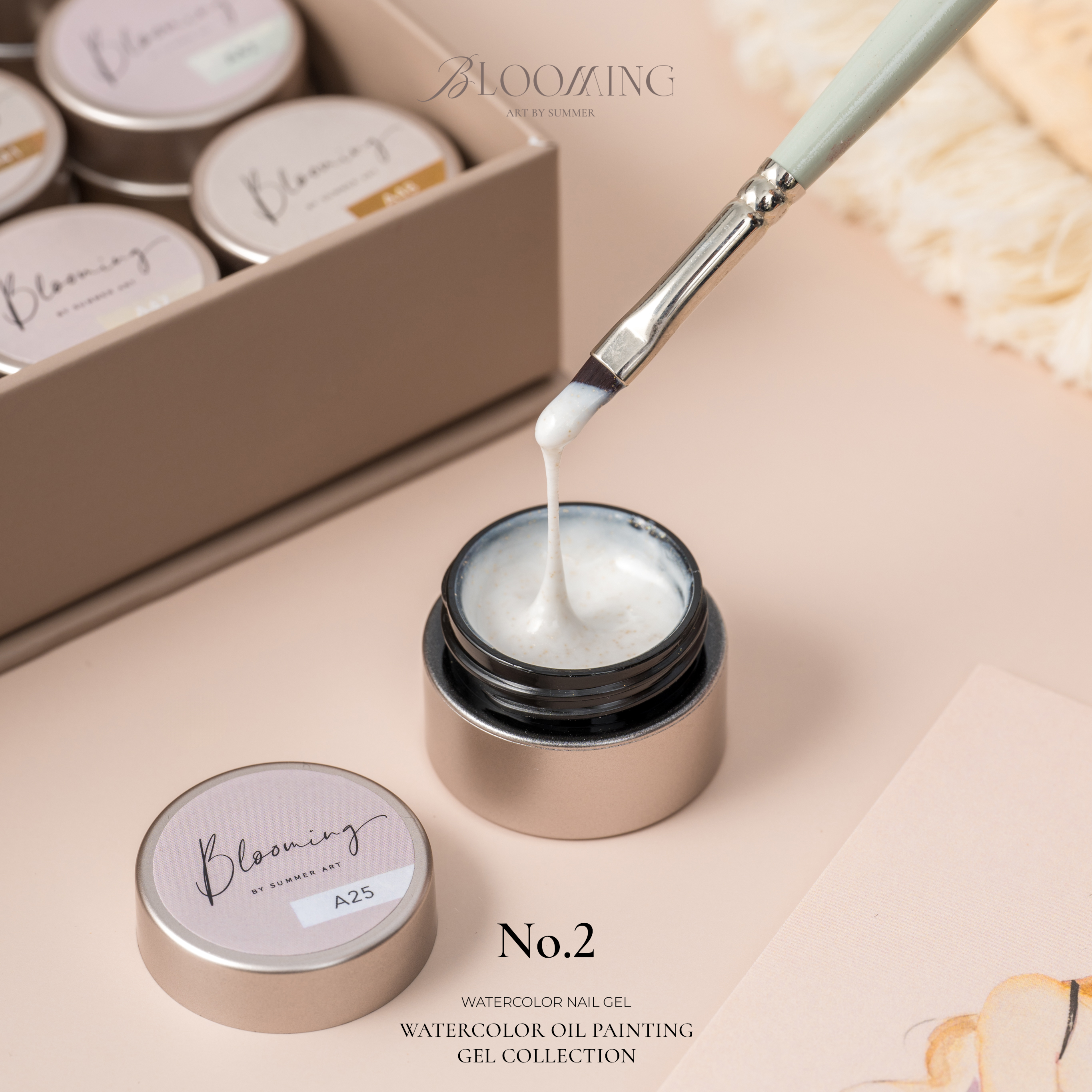 Blooming Nails - No.2 Watercolor Nail Gel Set